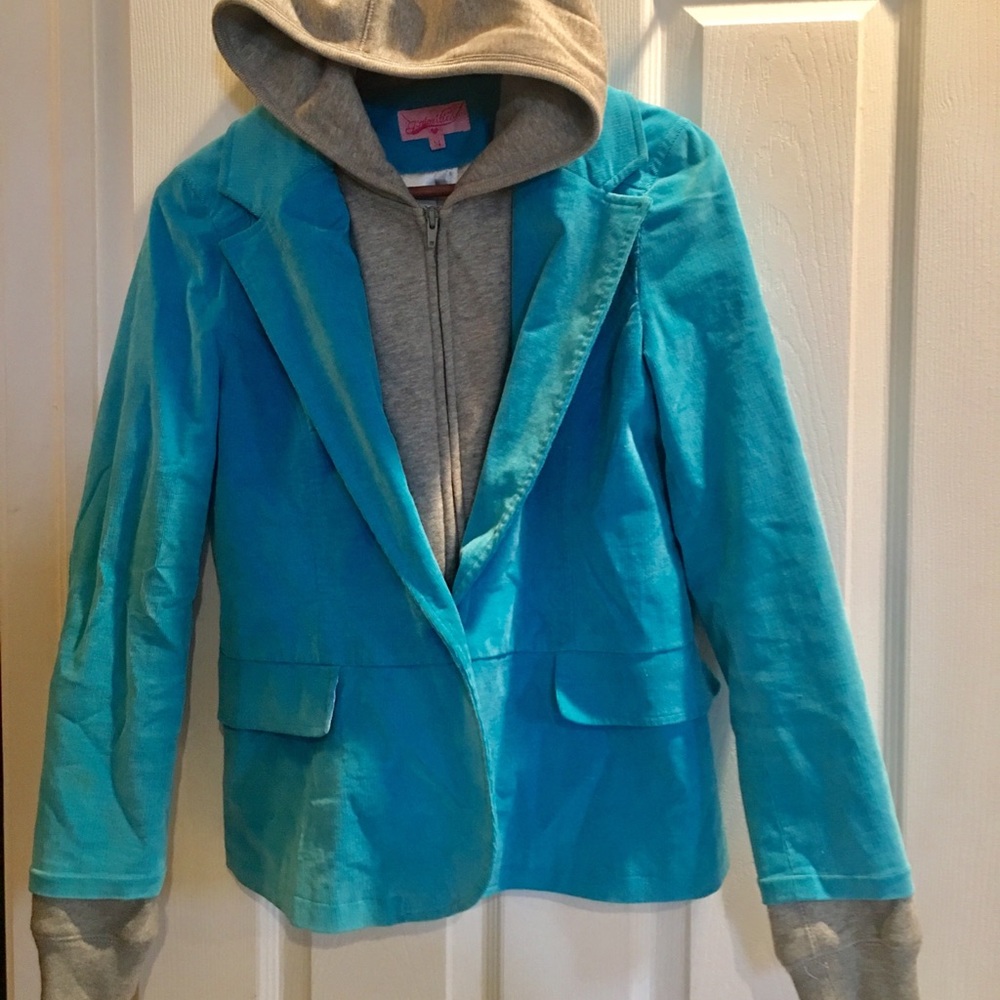 So Cool! Corduroy/ Sweatshirt Hoodie Jacket